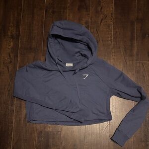 Gymshark Blue Cropped Hoodie